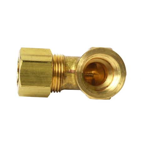 Thrifco Plumbing No. 70-C 1/2 Inch x 3/8 Inch Lead-Free Brass Compression FIP 90 El 4401395